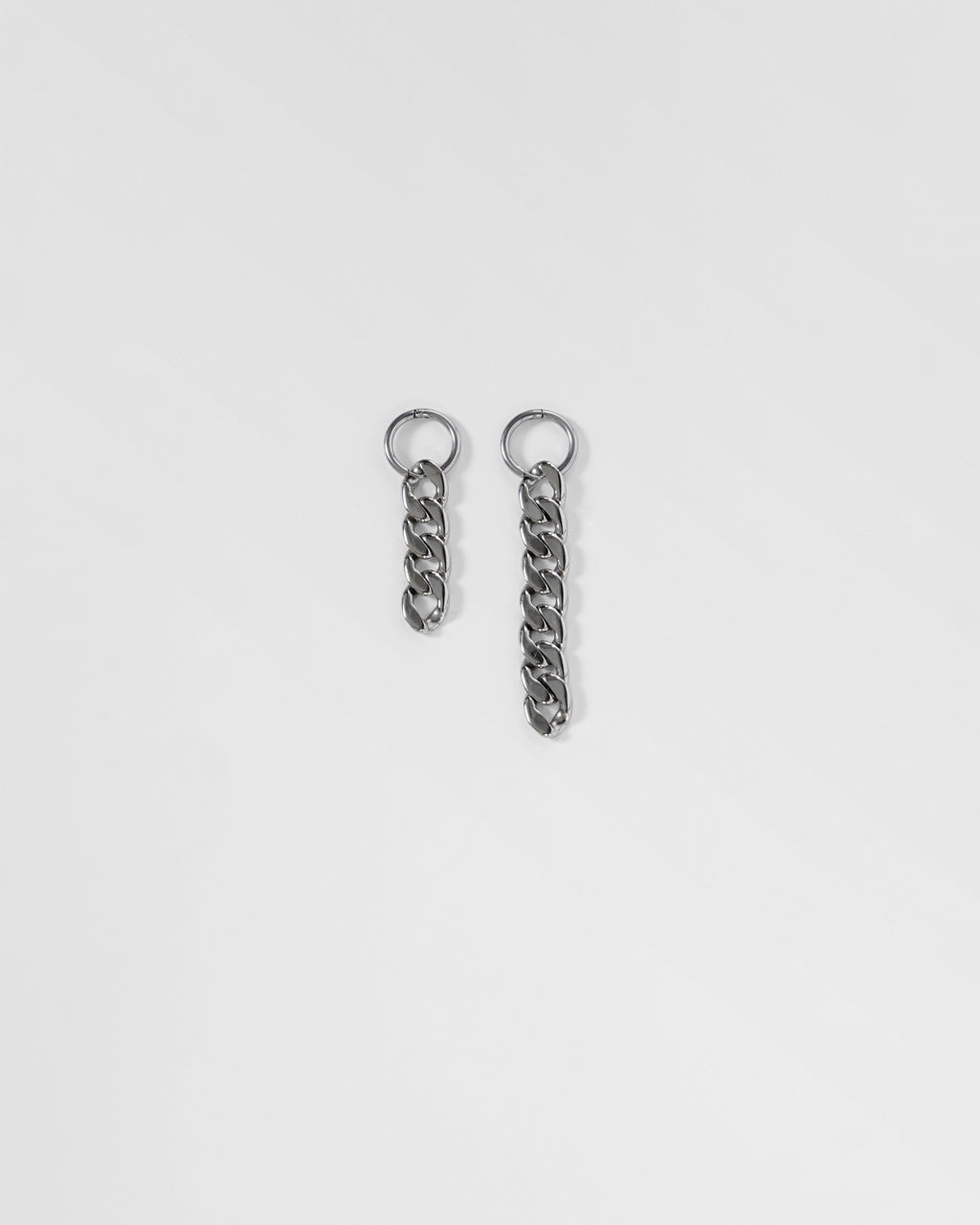 Asymmetric Curb Chain Earrings