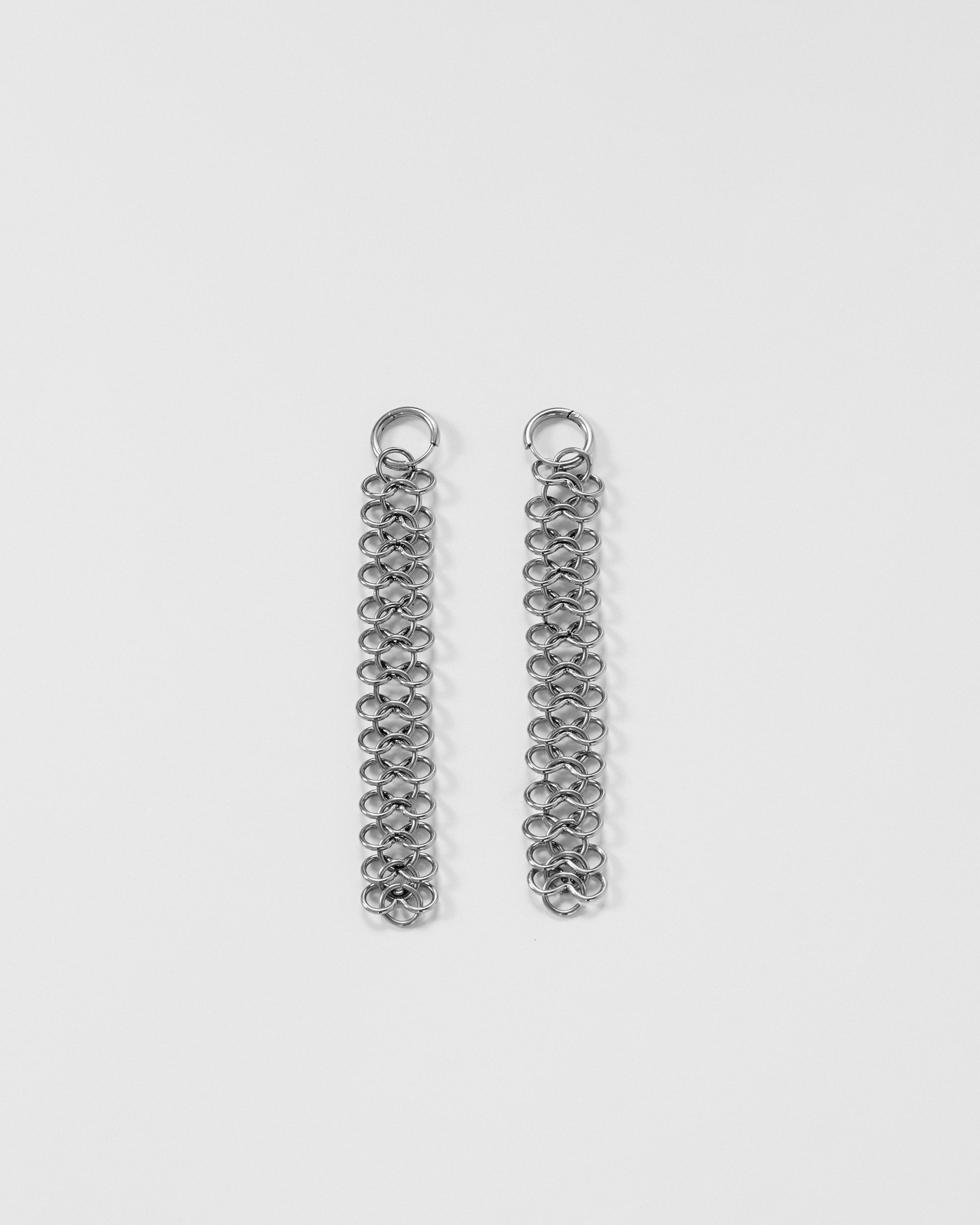 Long Chainmail Earrings