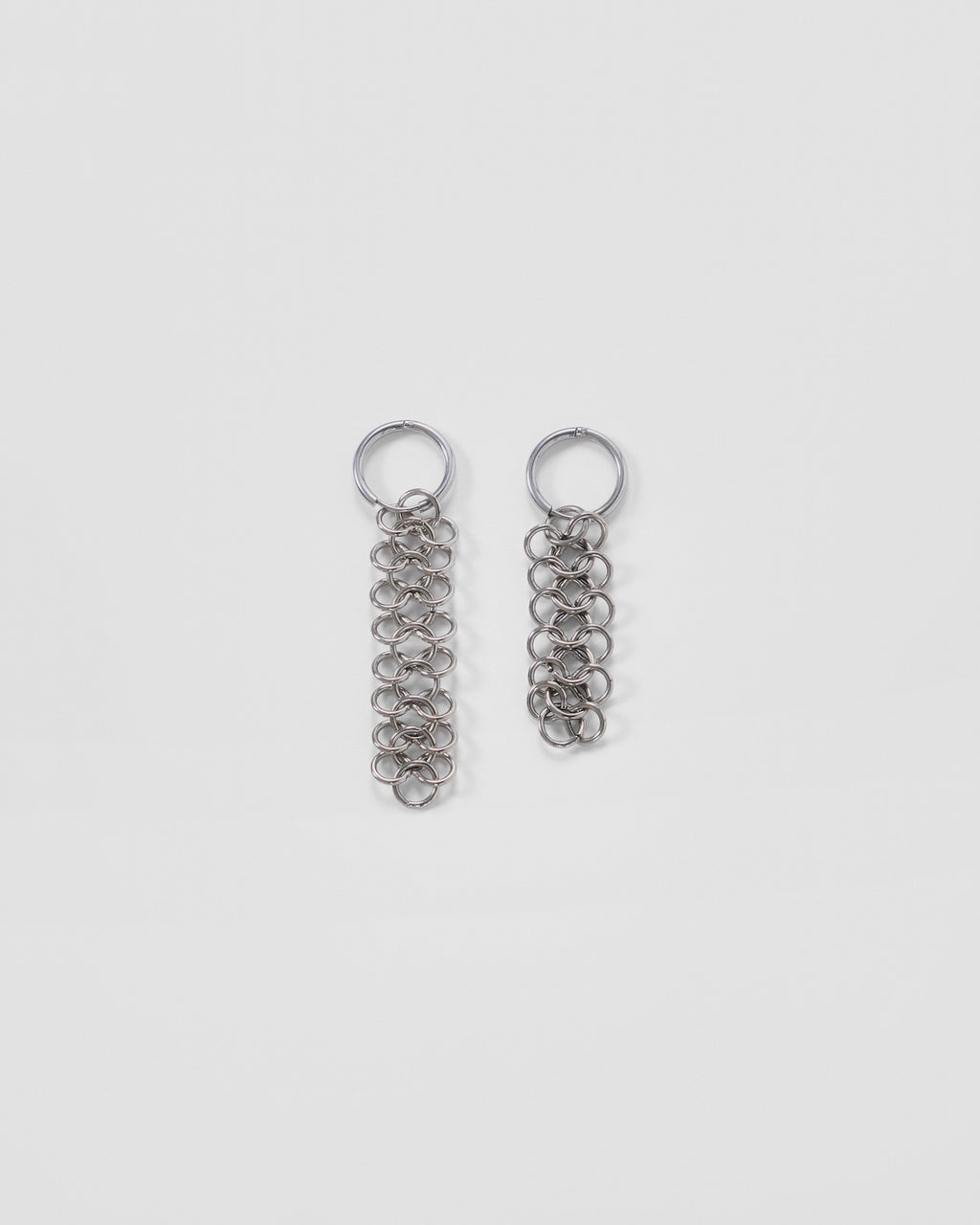 Asymmetric Chainmail Earrings