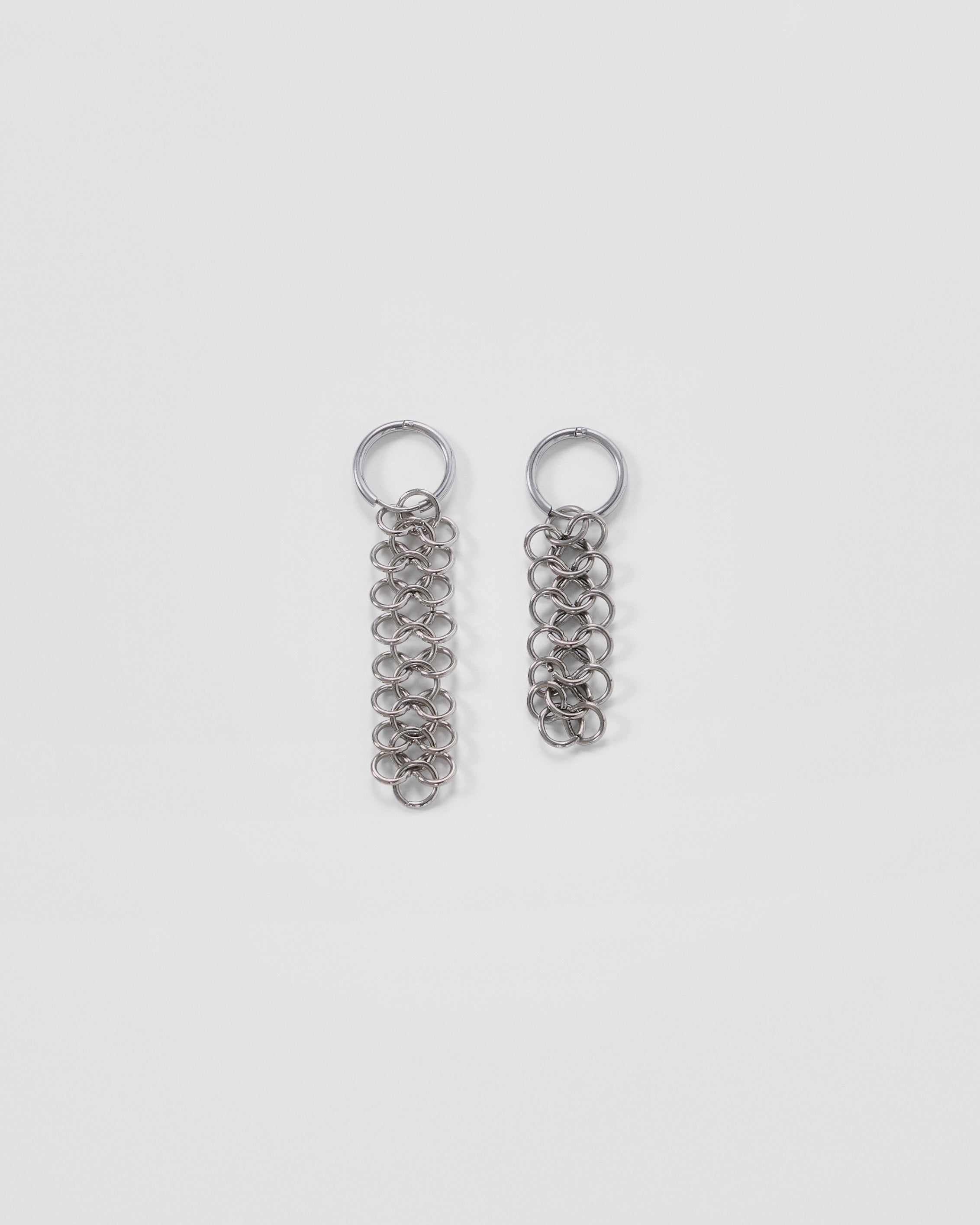 Asymmetric Chainmail Earrings