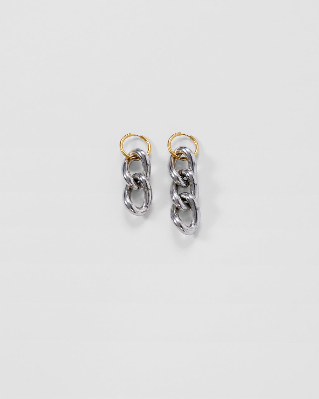 Asymmetric Chunky Chain Earrings