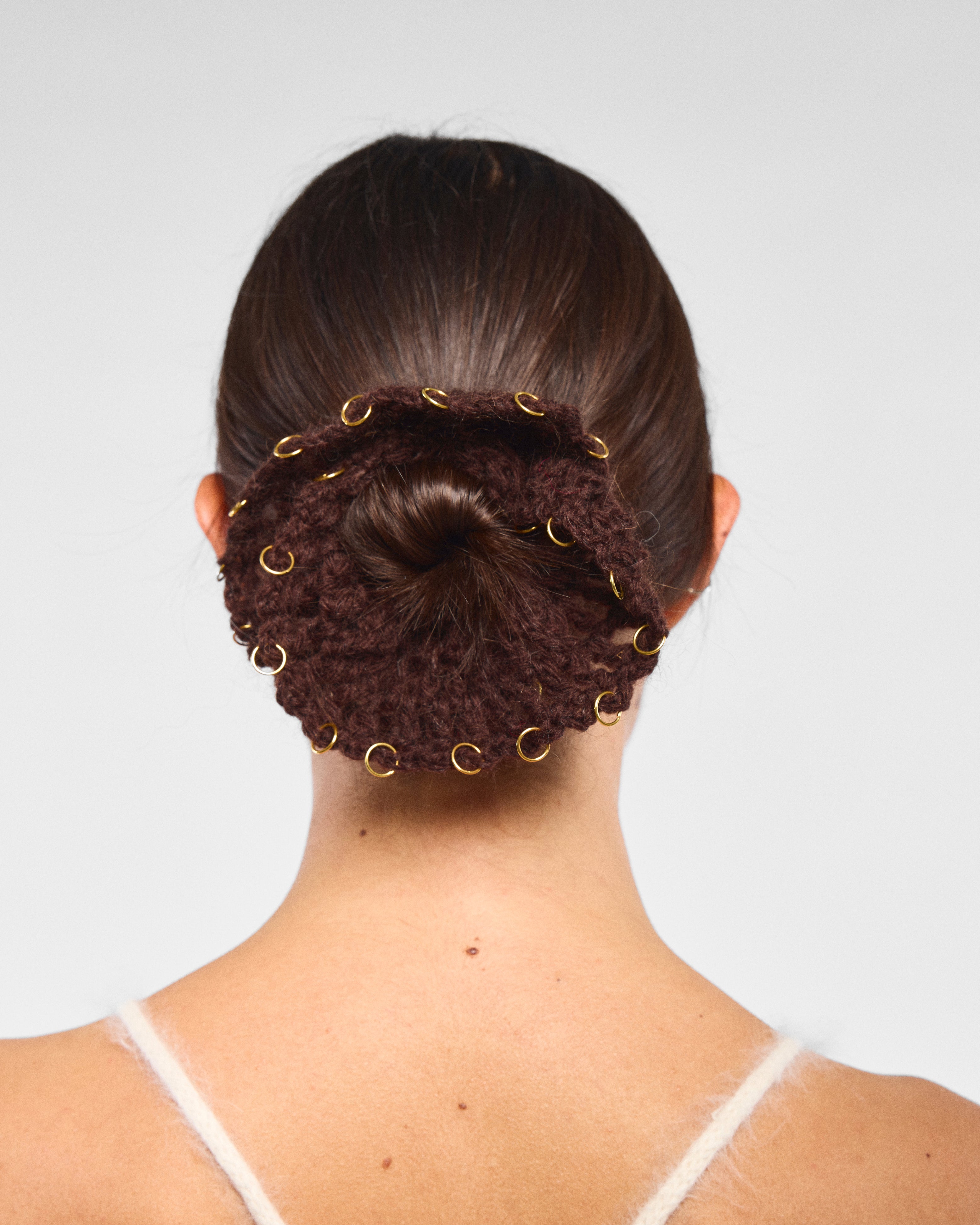 Pierced Brushed Scrunchie - M