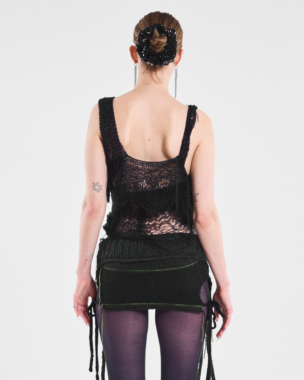 Shredded Knit Tank Top