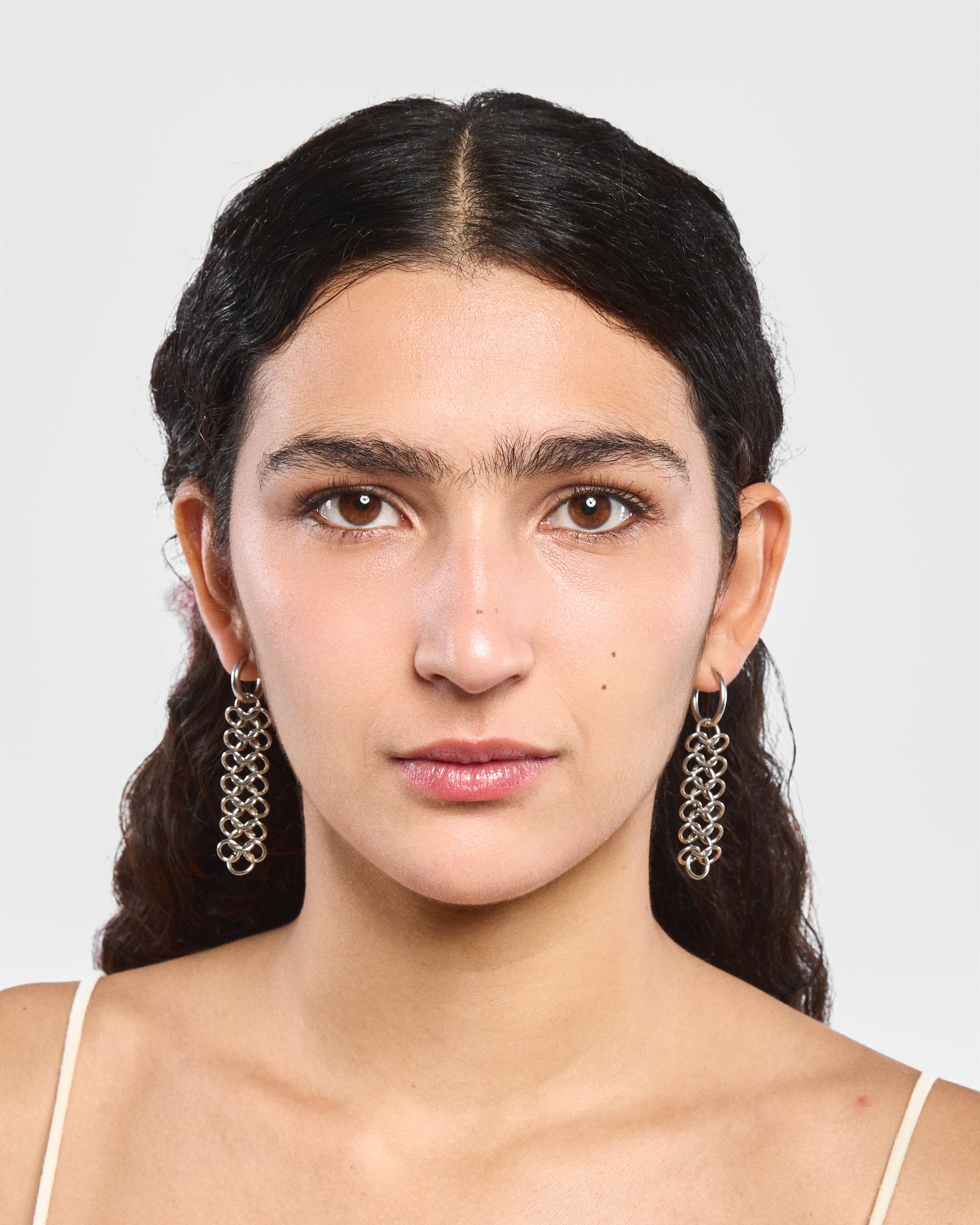 Asymmetric Chainmail Earrings
