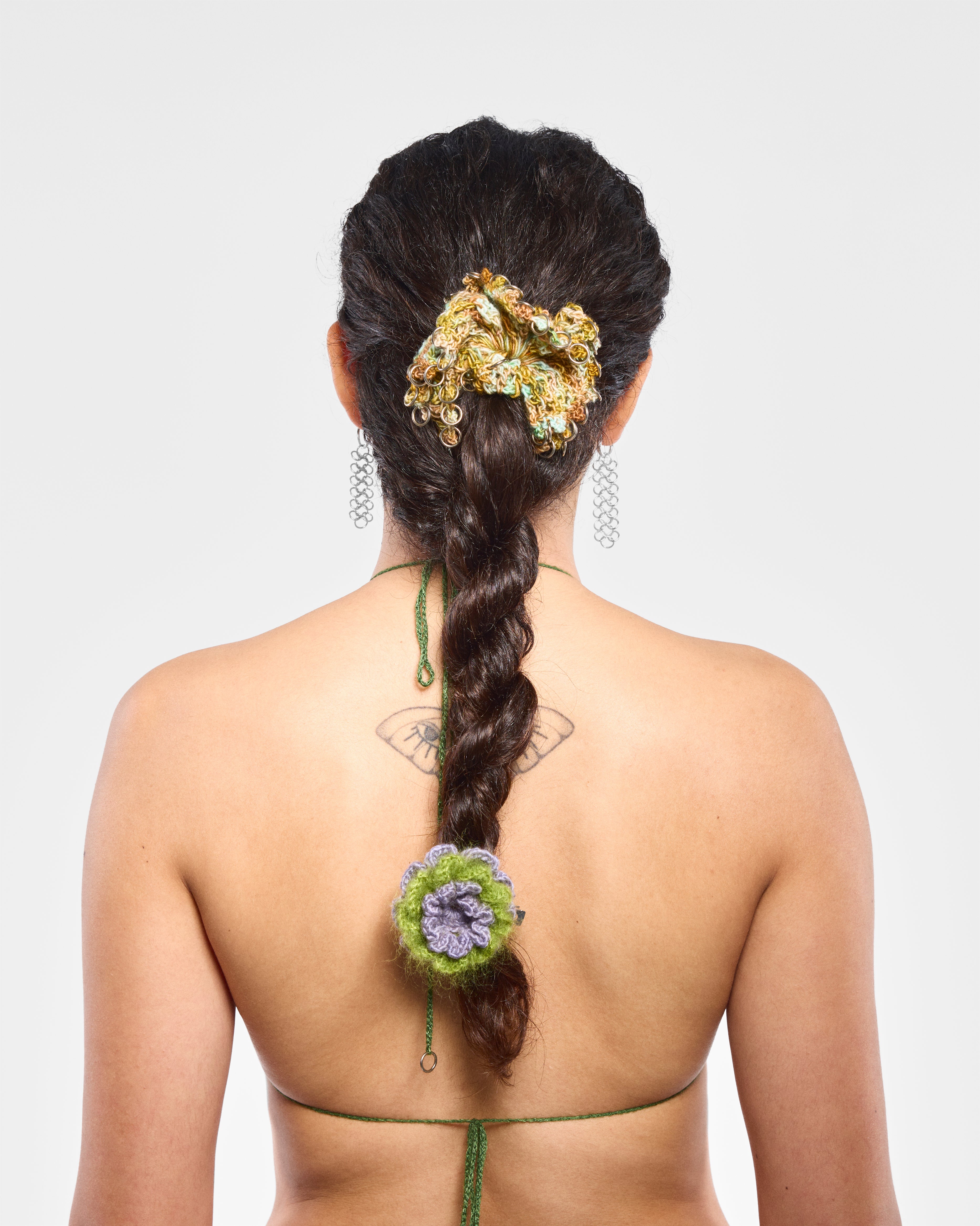 Fluffy Floral Hair Clip - S