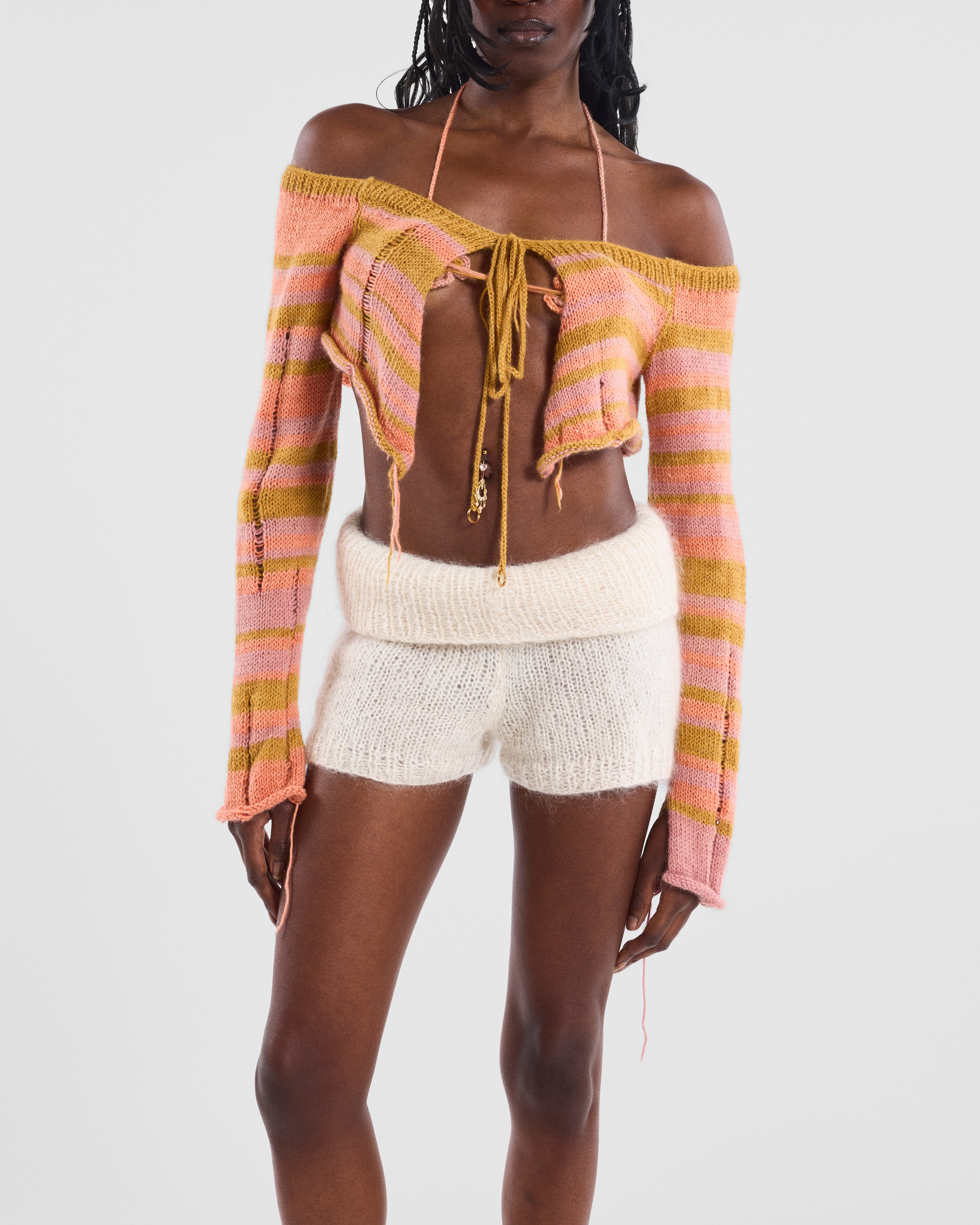 Striped Knit Cardigan