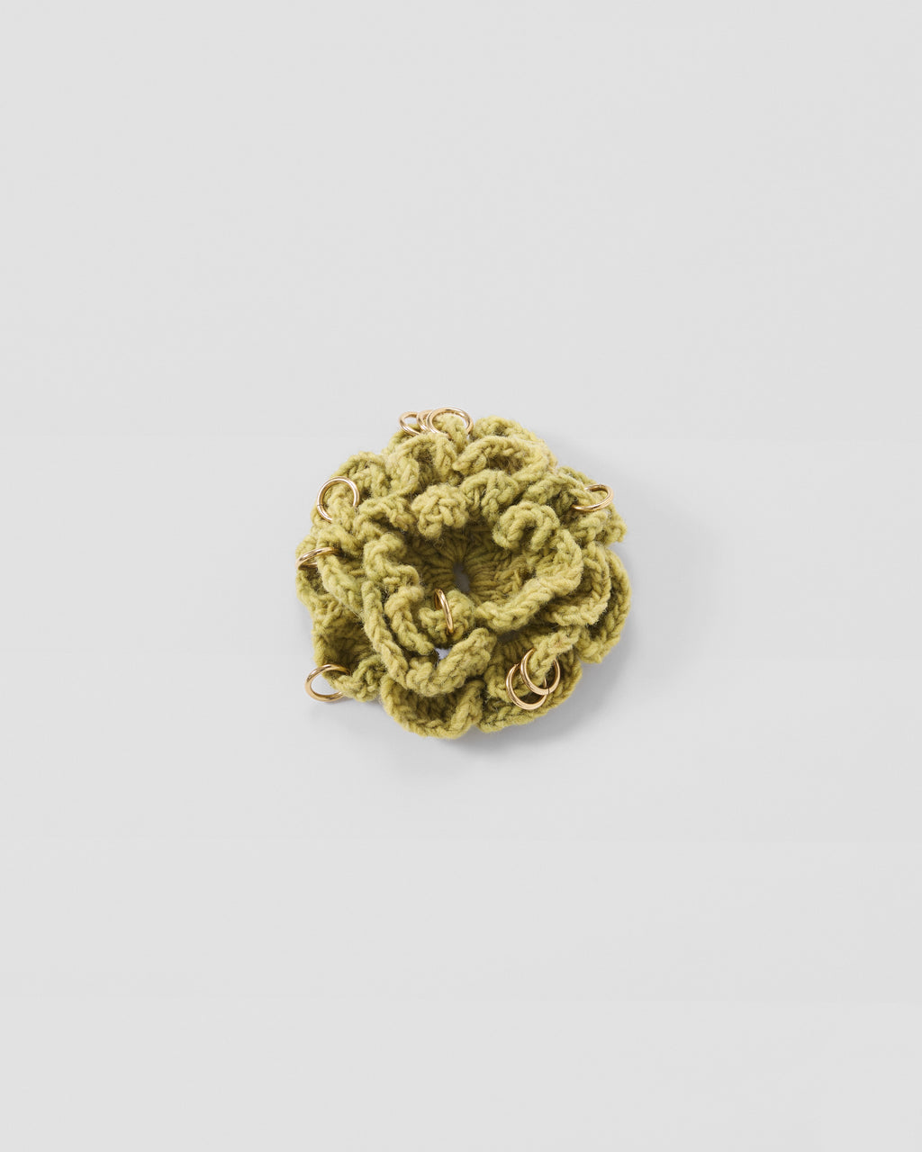 Pierced Floral Hair Clip - L