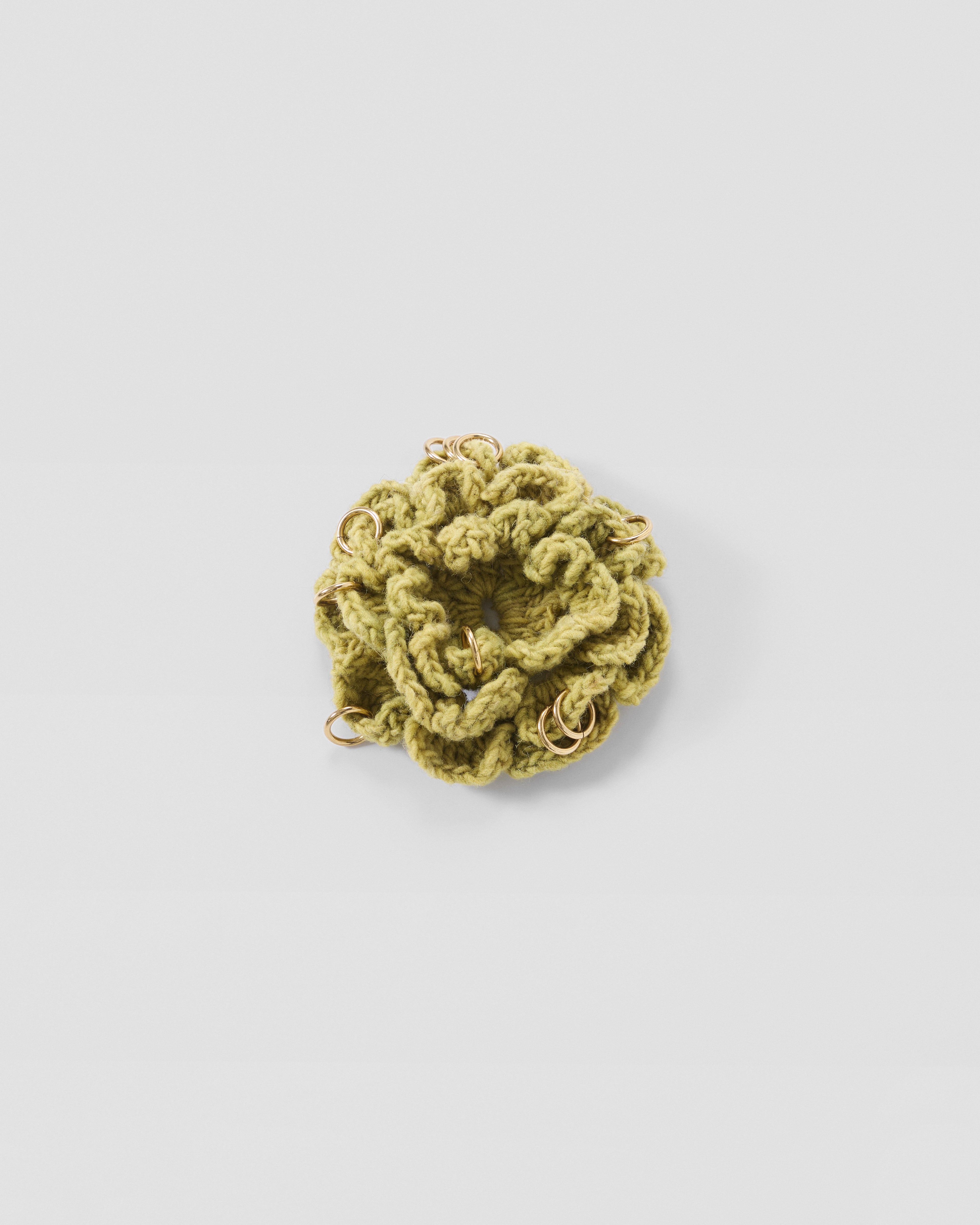 Pierced Floral Hair Clip - L