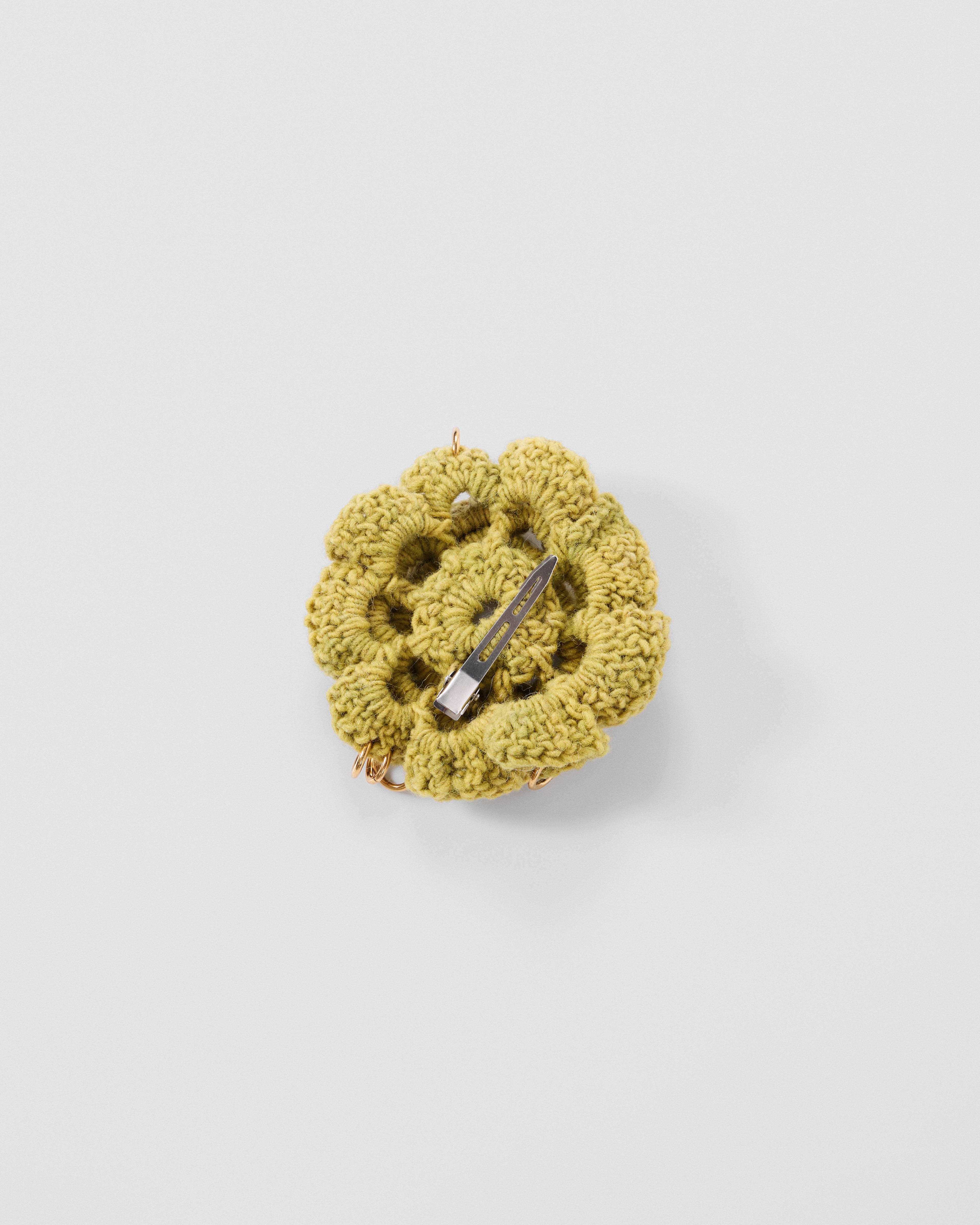 Pierced Floral Hair Clip - L