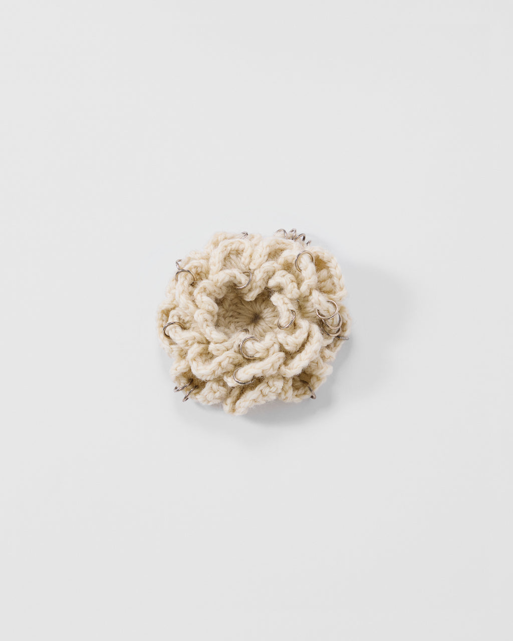 Pierced Floral Hair Clip - L