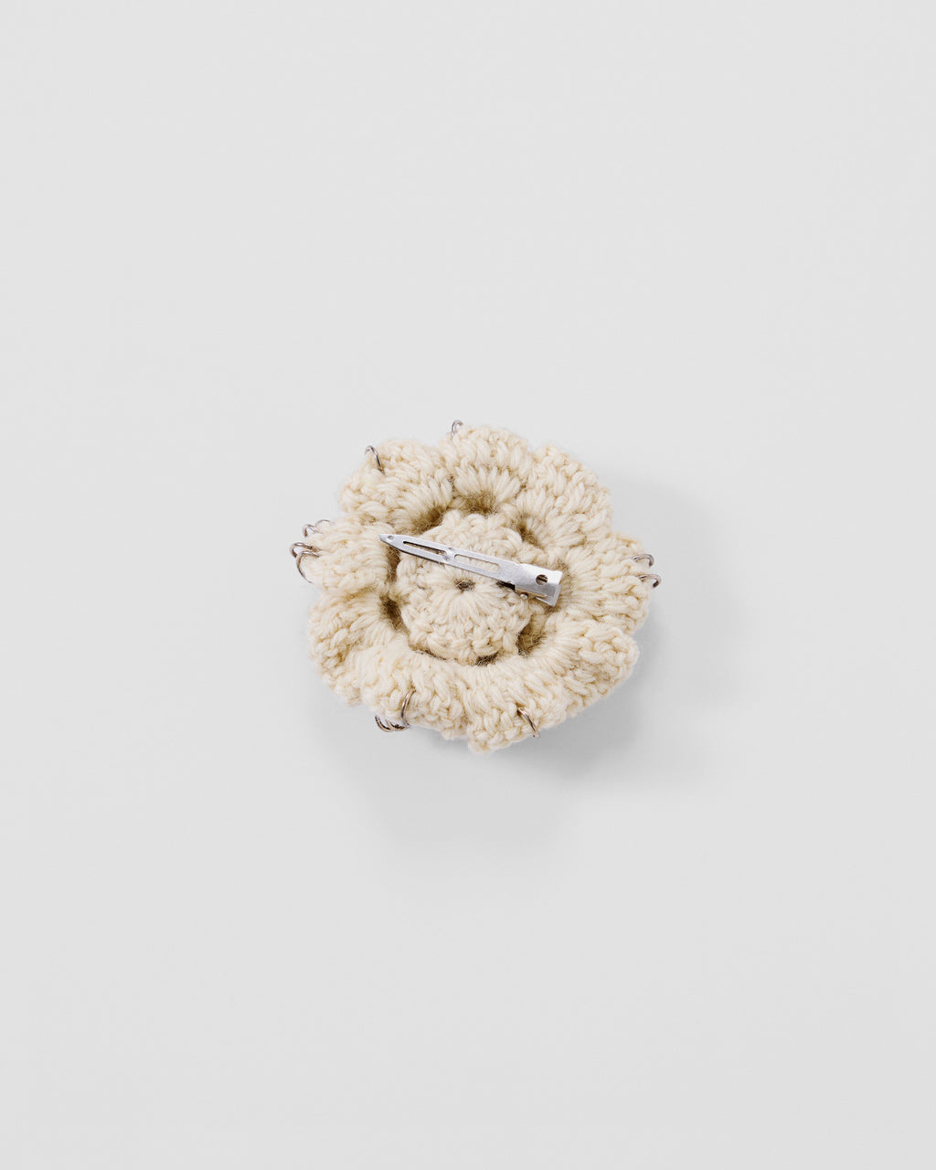 Pierced Floral Hair Clip - L