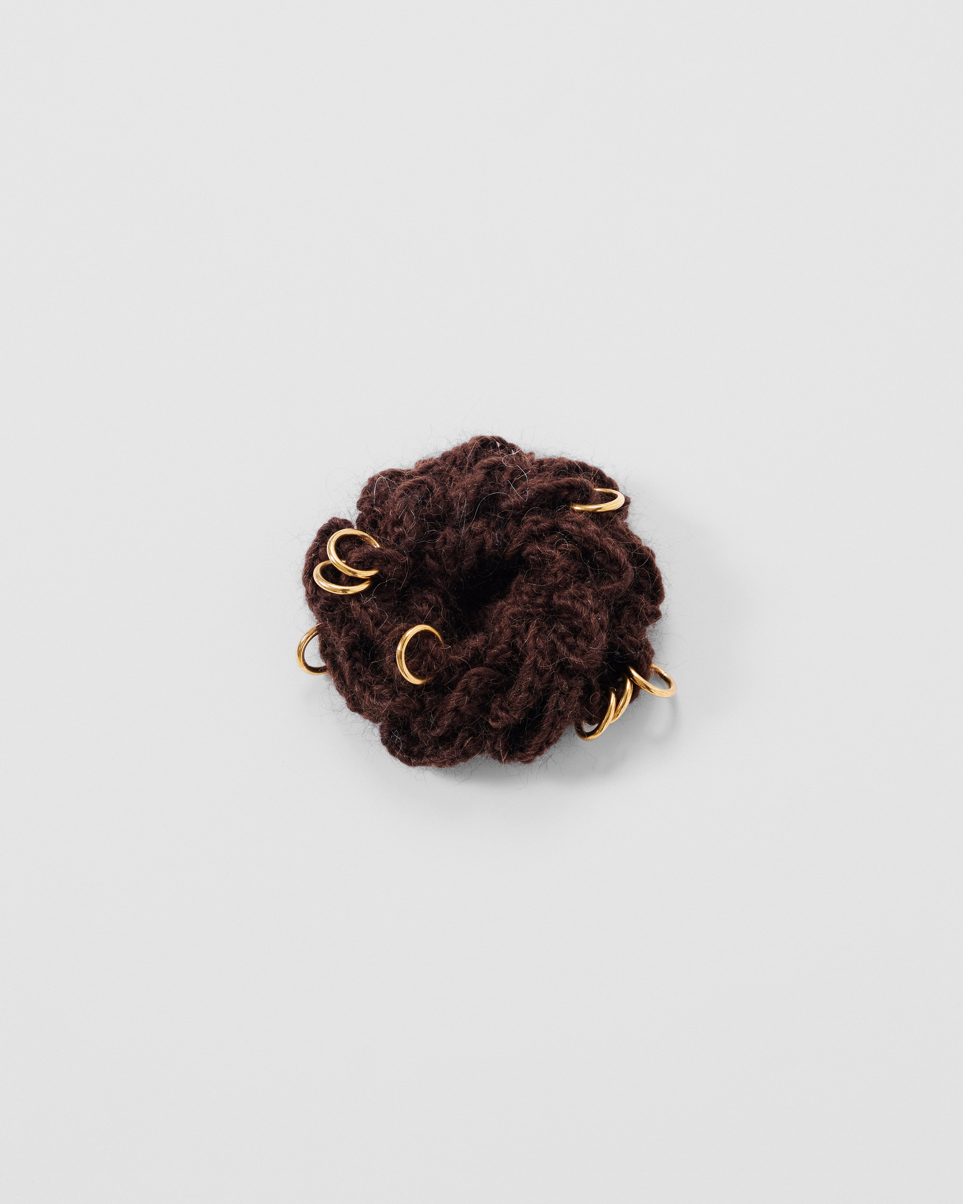 Pierced Floral Hair Clip - M