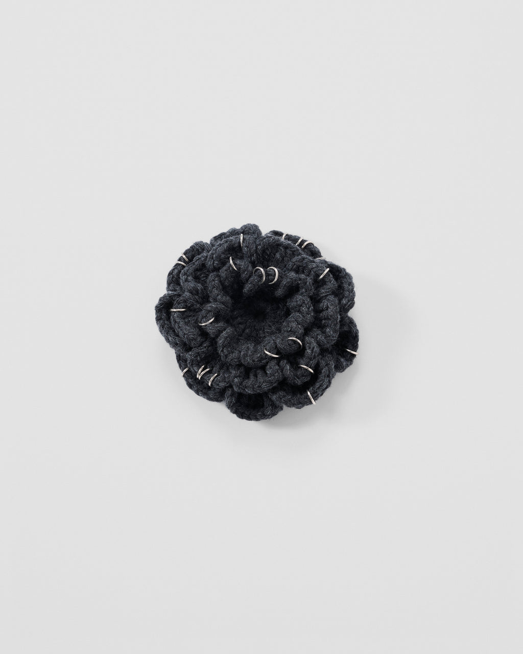 Pierced Floral Hair Clip - L