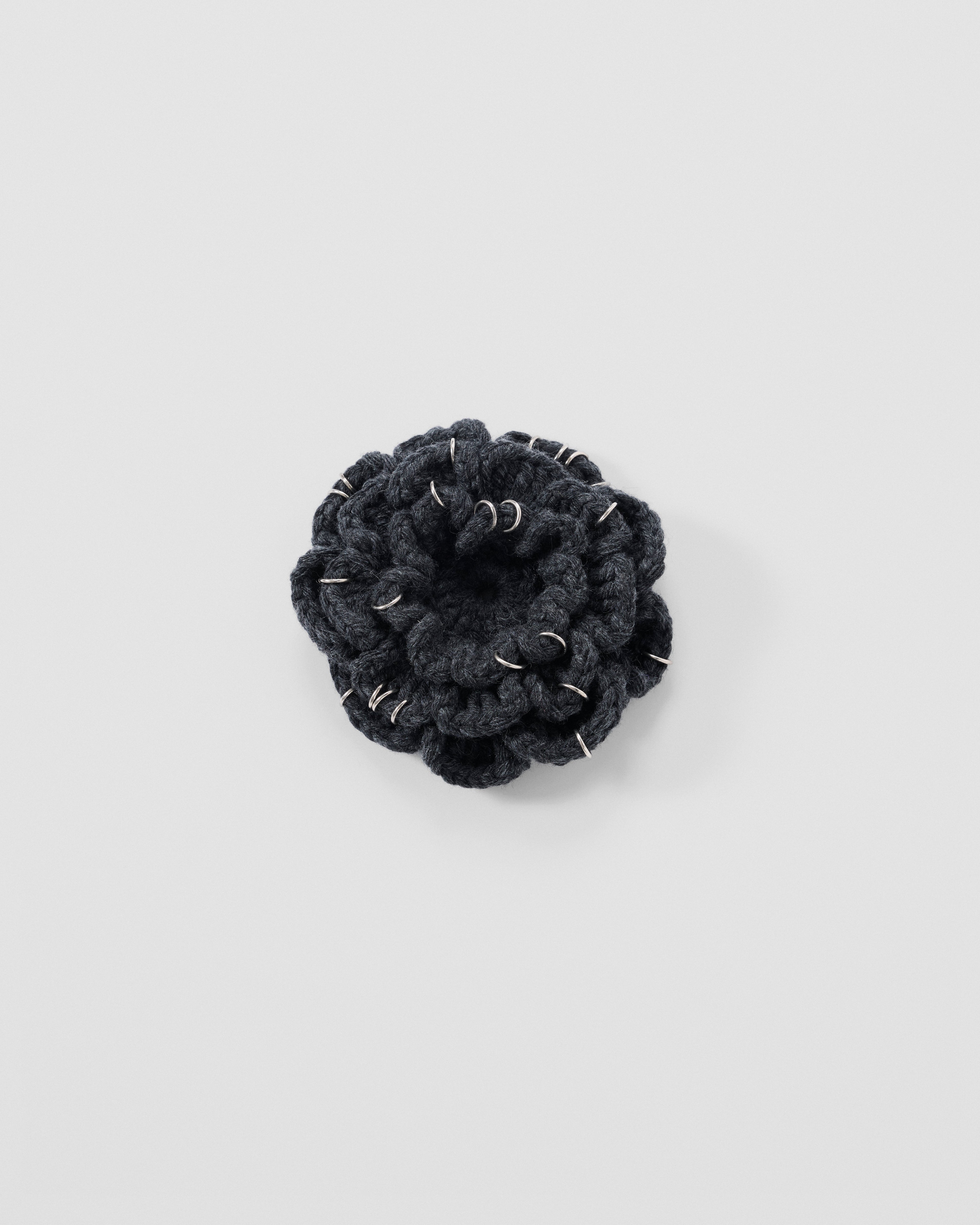 Pierced Floral Hair Clip - L