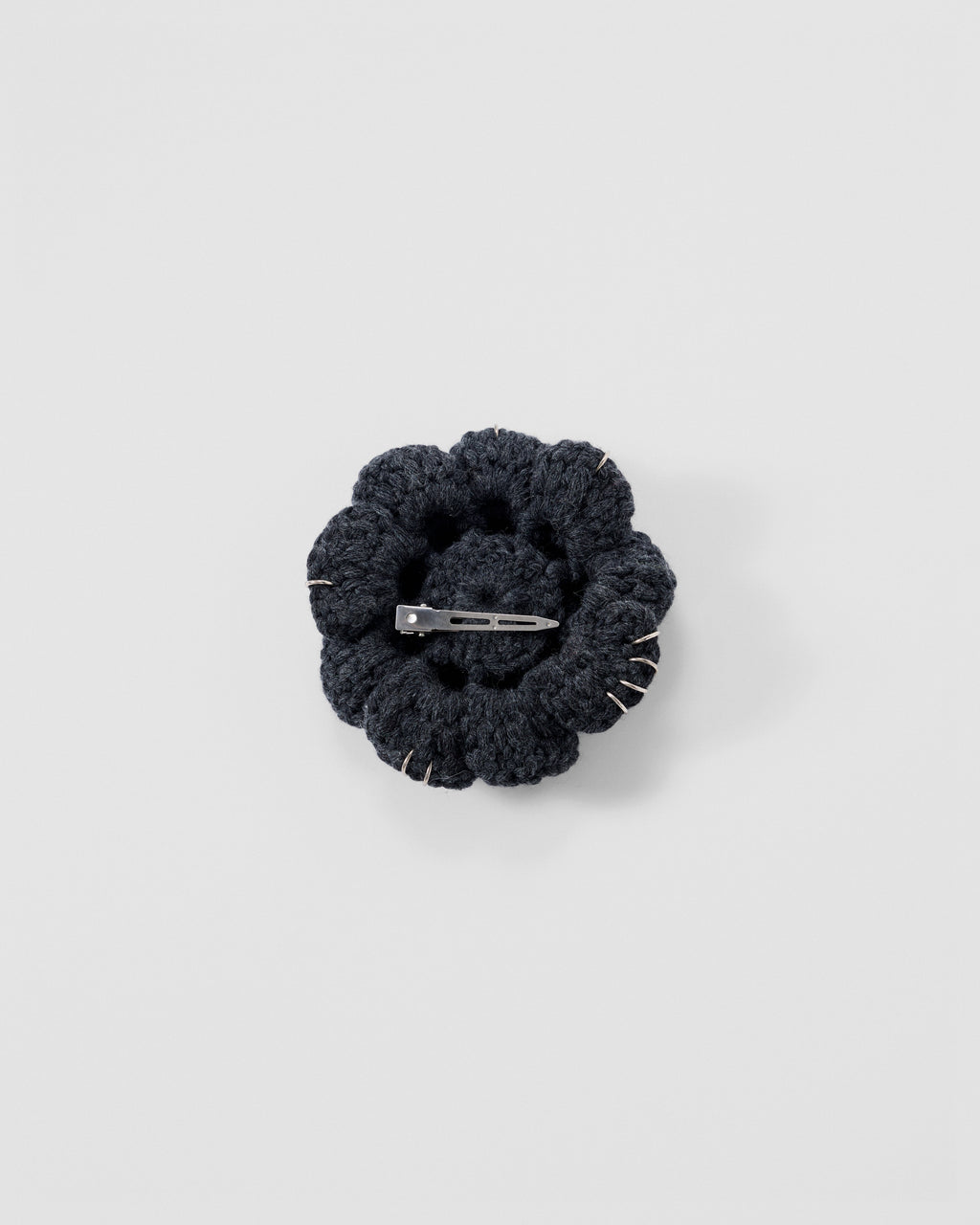 Pierced Floral Hair Clip - L