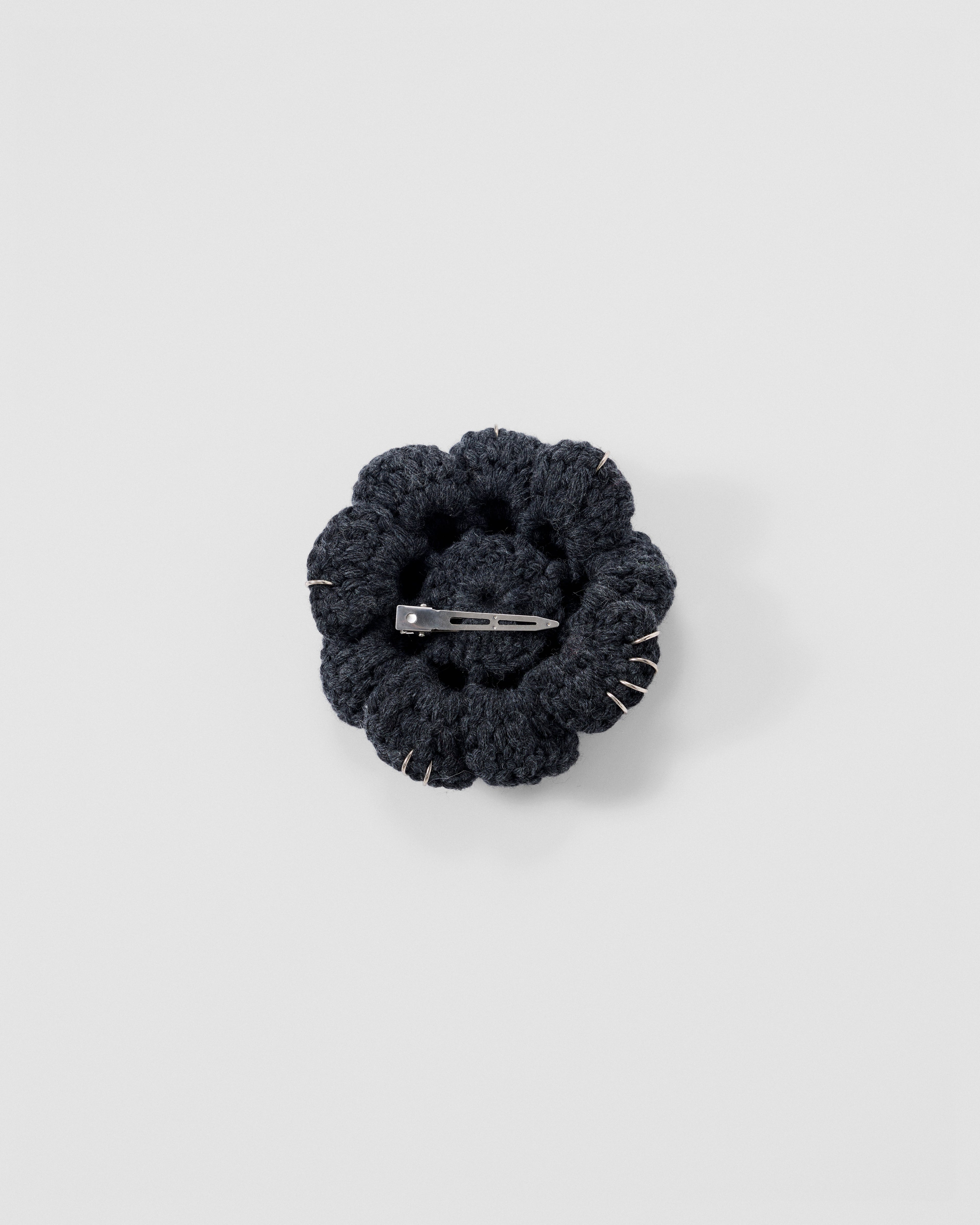 Pierced Floral Hair Clip - L
