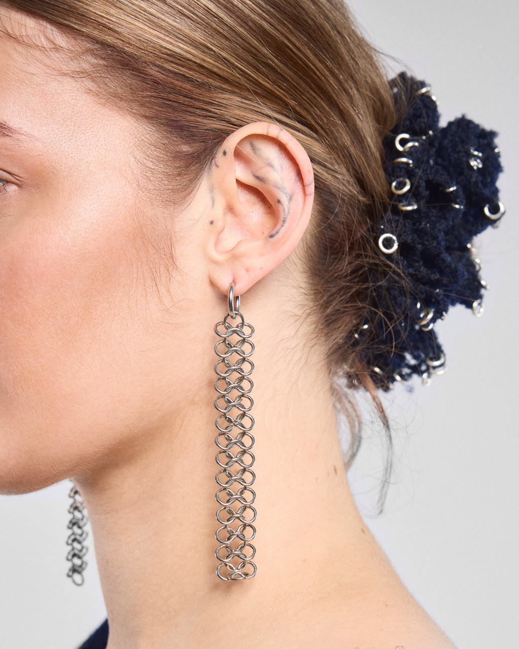 Long Chainmail Earrings