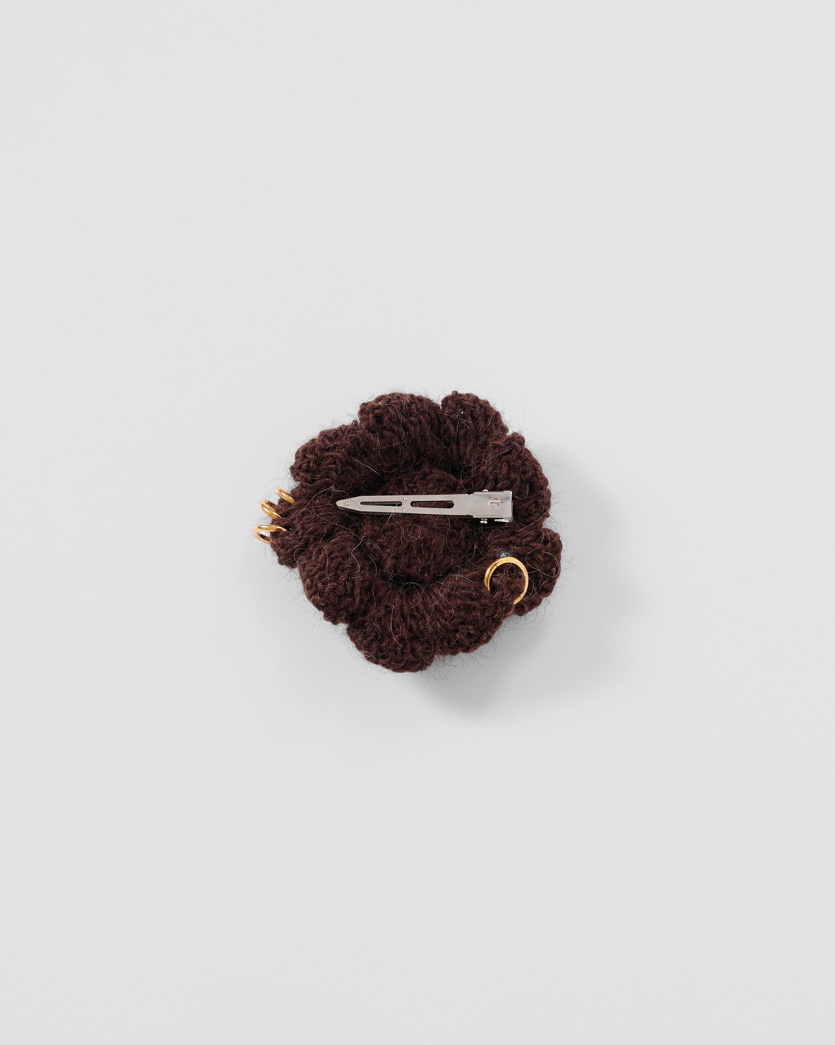 Pierced Floral Hair Clip - M