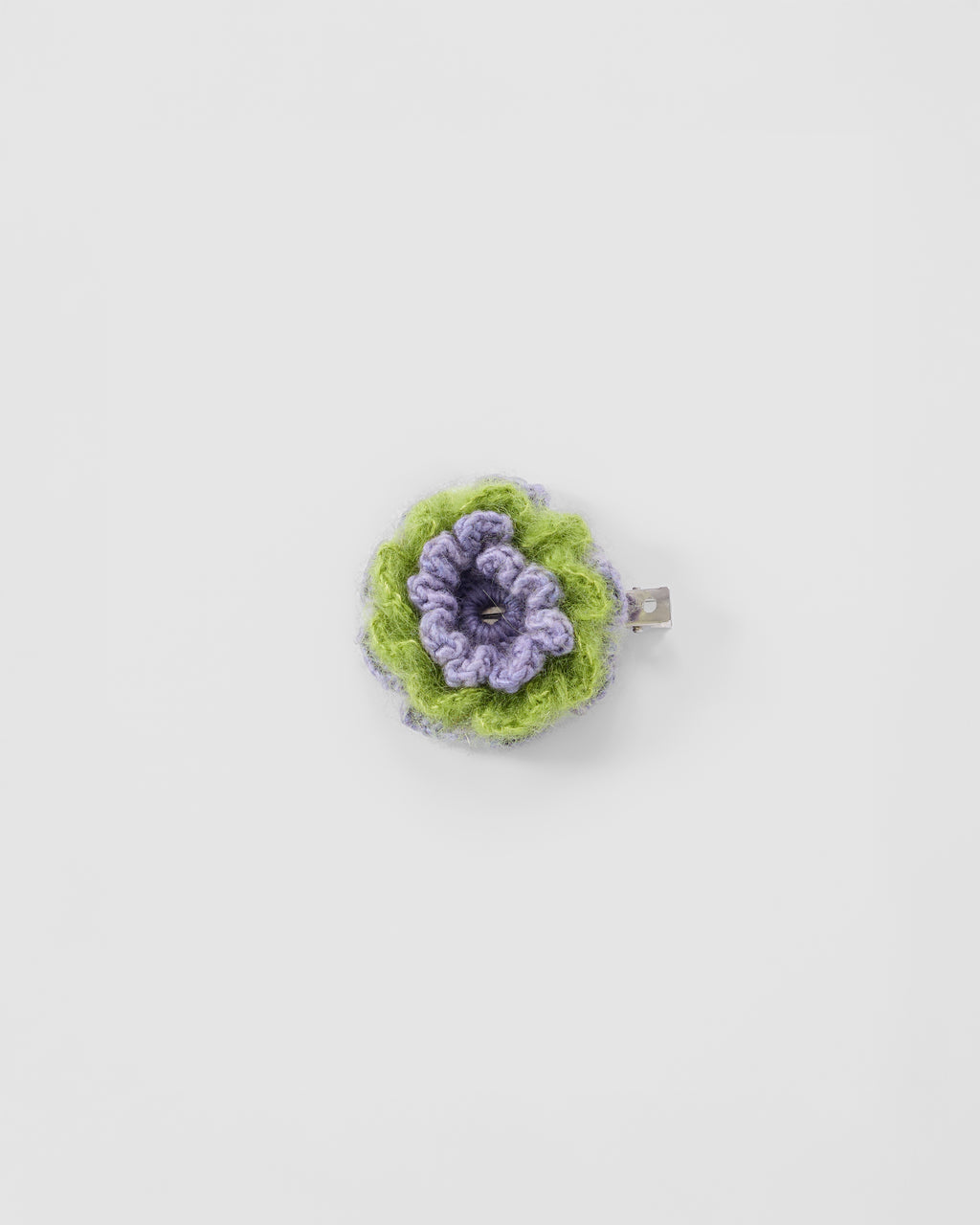 Fluffy Floral Hair Clip - S