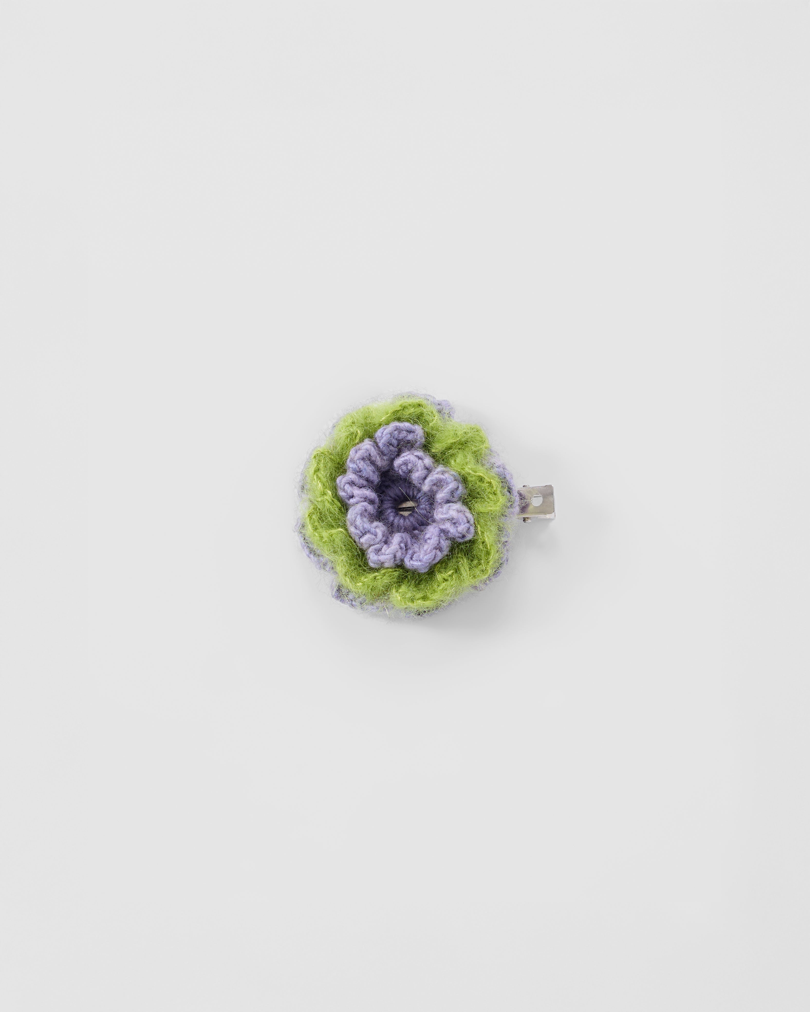 Fluffy Floral Hair Clip - S